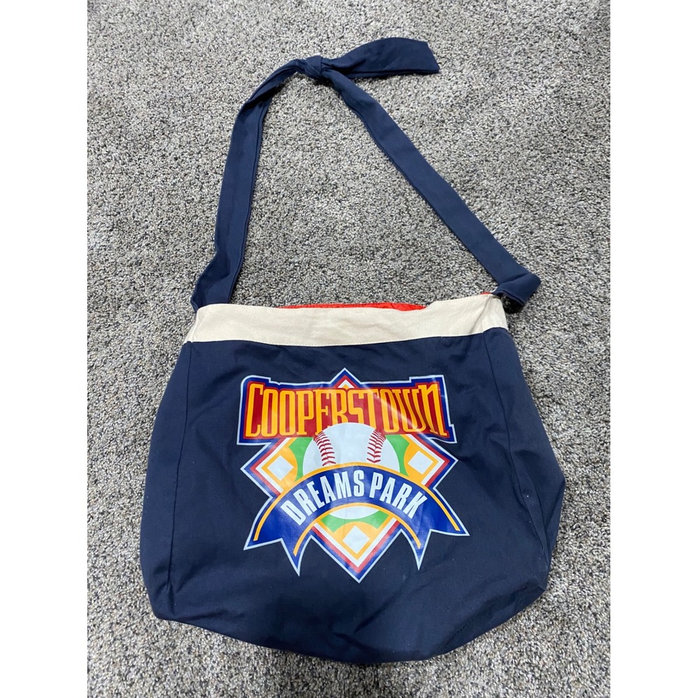 Cooperstown Dreams Park Crossbody Bag OS Navy Blue Excellent Baseball Tote